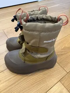 mont-bell 子ども用スノーブーツ オリーブ・ブラウン 17cm