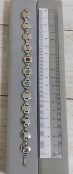 ブレスレット 4つ石（ガーネット、アベンチュリン、ターコイズ、ローズクォーツ）