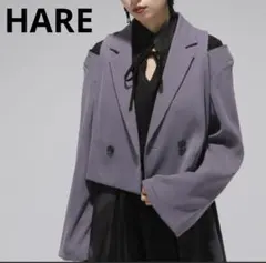 美品 HARE トロミカットアウトショートジャケット ハレ アウター モード