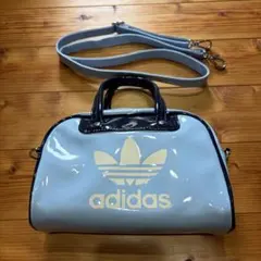 adidas ミニボウリングバッグ　水色