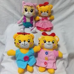 ✧こどもチャレンジ✧　はなちゃん　ニャッキー　ぬいぐるみ ４点セット