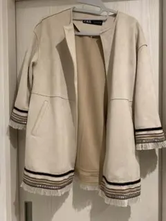 ZARA コート　フリンジ