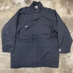 古着 90s NIKEナイキ 中綿 ナイロンジャケット メンズXL ブラック