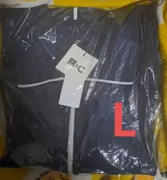 新品　ユニクロC ミラノリブフルジップカーディガン　ネイビー　L