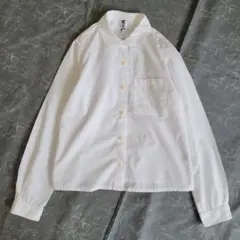 マーガレットハウエル MHL. 丸襟シャツ 白 S 長袖のサムネイル