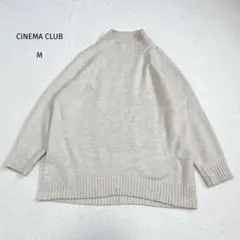 シネマクラブ CINEMA CLUB 長袖ニット セーターハイネック M