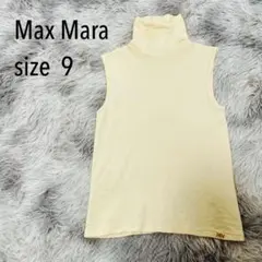 Max Mara マックスマーラ イタリア製　ハイネックノースリーブニット Mのサムネイル