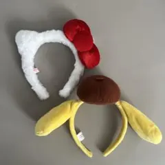 ハローキティポムポムプリン　カチューシャセット