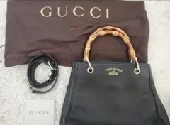 GUCCI バンブー 2way ショルダーバッグ ブラックのサムネイル
