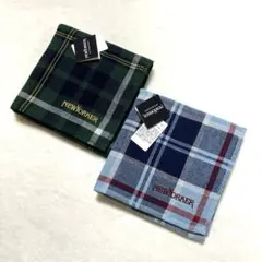 新品⭐︎New Yorker ガーゼタオルハンカチ チェック 2枚セットのサムネイル
