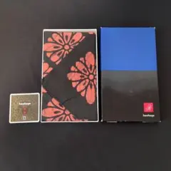 【未使用】岩田屋特選品 風呂敷 花柄 大判 90cm 箱しおり付 IWATAYA