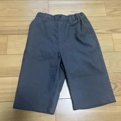 新品☆コムサイズム　グレー　ベーシック　グルカハーフパンツ②120㎝
