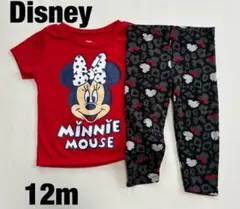 Disney ミニーマウス Tシャツとパンツセット 12m ミニーセットアップ