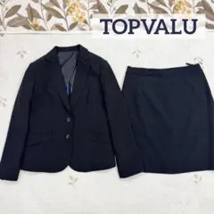 未使用美品 TOPVALU 15号 大きいサイズ セットアップ スカート スーツ