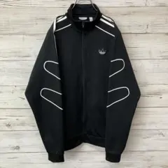 アディダスオリジナルス トラックジャケット ブラック × ホワイト L