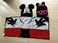 2枚組ミッキーマウス・ミニーマウス 湯上りタオル