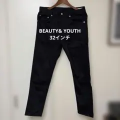 BEAUTY& YOUTH メンズ　32インチ　チノパン　ブラック