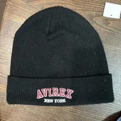AVIREX ニット帽 ブラックのサムネイル