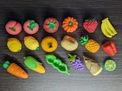 おもしろ消しゴム フルーツ 野菜 果物 18個セット