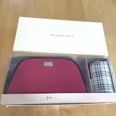 BURBERRY ポーチ ハンカチ セット レッド ノバチェックのサムネイル