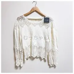 【新品】 STYLE DELI ミックス レース プルオーバー ブラウスのサムネイル
