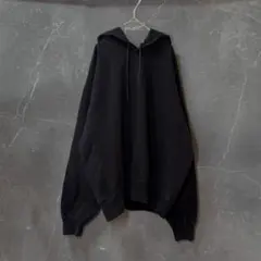 H BEAUTY&YOUTH リバースウィーブ型 パーカー 黒 M 日本製