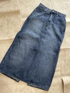 UNIQLO JEANS デニムロングスカート インディゴ