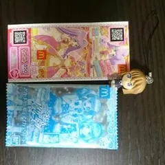マックの景品のアイカツカード、ストラップ