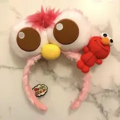 【USJ カチューシャ】エルモ　ピンク かわいい 被り物 ユニバ コーデ