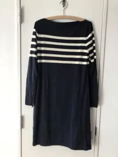 ラルフローレン　ニットワンピース　ボーダー　ネイピー