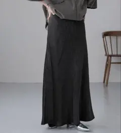 LOWRYS FARM ストレッチサテンスカート L