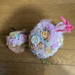 造花ブーケとブートニアセット