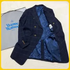 【美品】ヴィヴィアンタム　ツイード チェスター コート 裏地総柄 アイボリー 1 2025年最新】Vivienne Westwood MAN メンズ チェスターコートの
