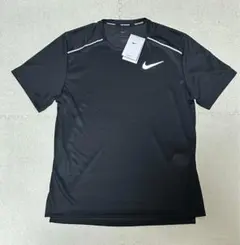 NIKE Dri-FitマイラーS/Sトップ 半袖　ランニングウェア　M黒新品