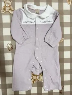 petit main 襟付きカバーオール 70サイズ 薄紫