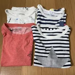 ストライプ柄 Tシャツ シルバー星 Inspiring