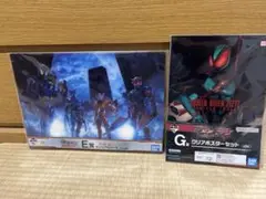 一番くじ仮面ライダー　クリアポスター、ビジュアルシートセット