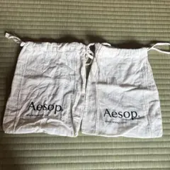 Aesop リネンショップ袋 ホワイト 約30cm x 20cm