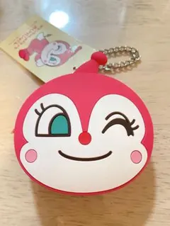 【未使用】ドキンちゃん＊シリコンポーチ　アンパンマンミュージアム限定　ピンク