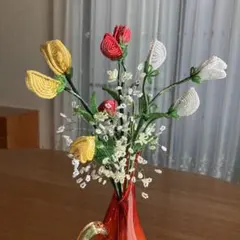 Trhhiさま専用…ガラス細工 花束4点 おまとめ - メルカリ