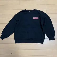 ★裏起毛トレーナー　ブラック　140★バックプリント　黒　アメカジ　男の子