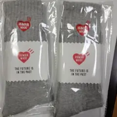 HUMAN MADE ソックス 2足セット グレー Lサイズ