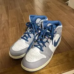 正規品ナイキ ハイカット スニーカー グレー/ホワイト/ブルー