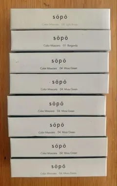 sopo カラーマスカラ 01 04 08 8本セット