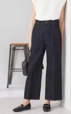 ★新品★a.v.v ストレッチデニム　ワイドパンツ　Lサイズのサムネイル