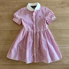 ラルフローレン 半袖ワンピース　キッズ　3T 100cm ストライプ