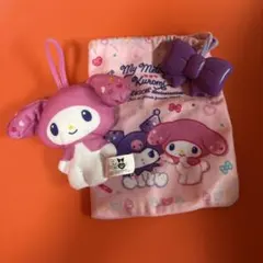 ハッピーセット　マイメロディ ぬいぐるみと巾着袋 セット　サンリオ