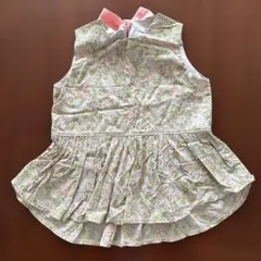 リバティ　ノースリーブチュニック（リボン付き）130-140cm