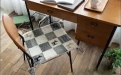 ギャッベ チェアパッド 座布団 ウール100% 40×40cm マット2枚セット