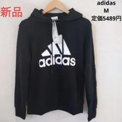 adidas　レディース　パーカー　新品　M　ブラック　黒　フーディ　長袖
